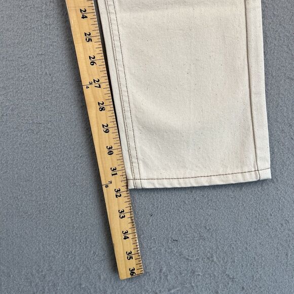 NWT Saturdays NYC Charlie Skinny Slim Natural Beige Mid Rise Denim Jeans 29x32 - Picture 14 of 16